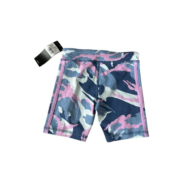 ADIDAS Girls Blue Purple Bike Shorts Size 6 NEW - Picture 2 of 4